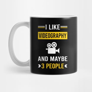 3 People Videography Videographer Mug